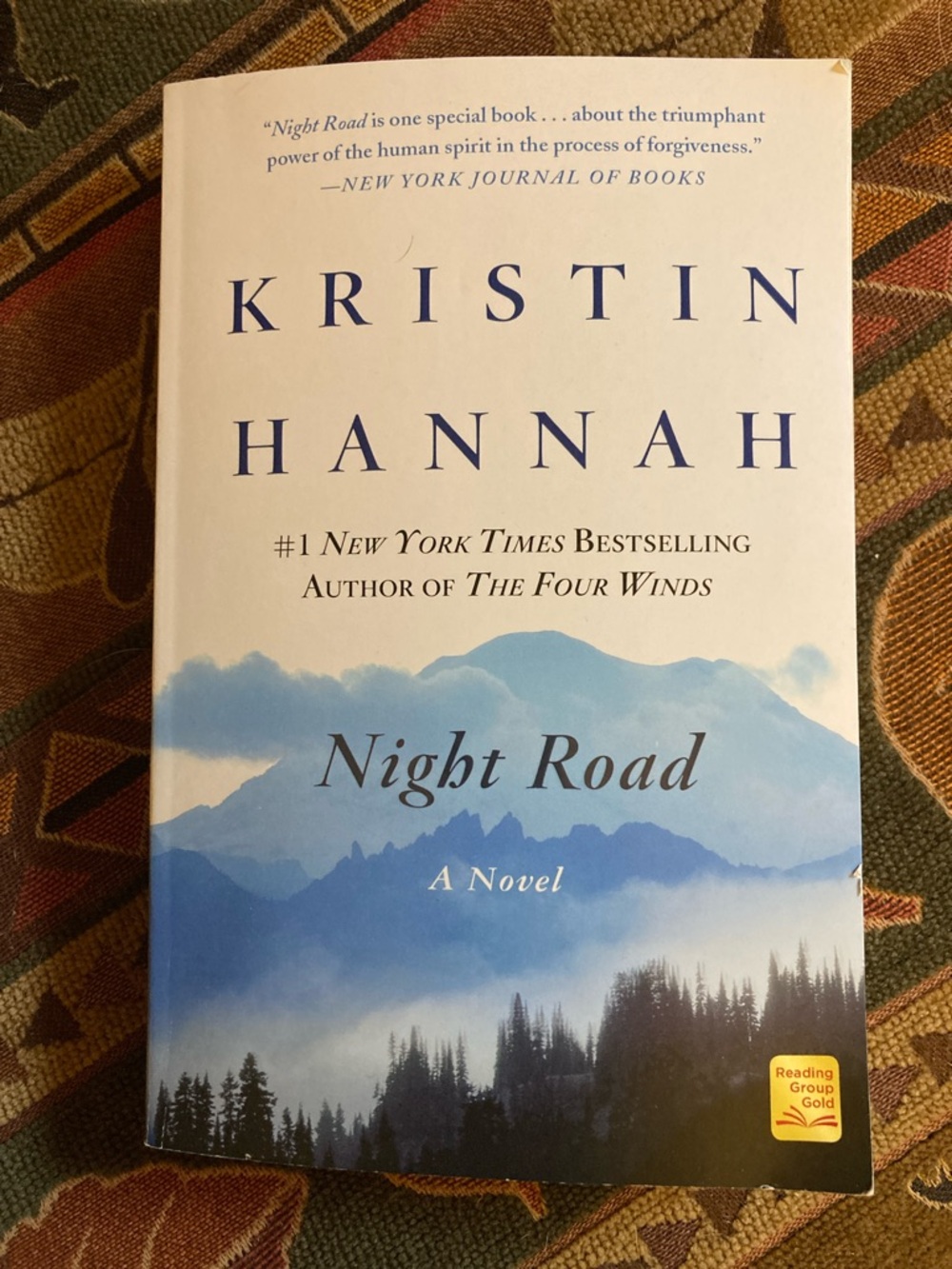 Kristin Hannah Night Road Paperback Novel - Blue and White Cover